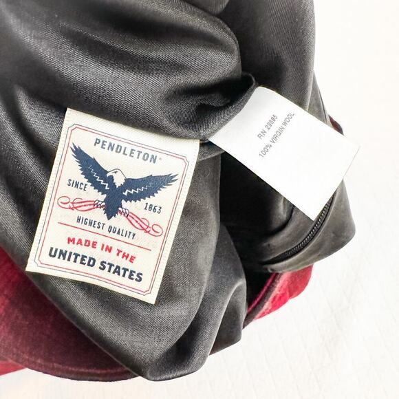 Pendleton Plaid Wool Pencil Skirt Red Black Size L - Picture 4 of 5